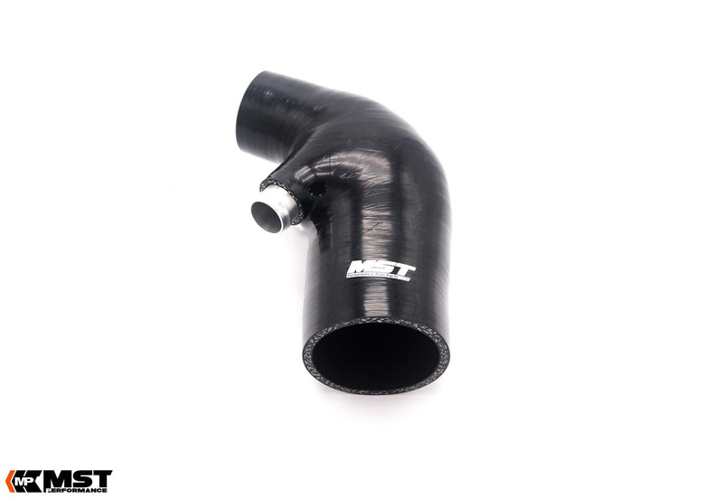 MST N13 silicone turbo inlet hose in black with aluminium fitting - MST Performance