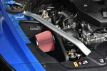 MST red cone filter and heat shield fitted under the strut brace in a Kia Stinger 2.0T - MST Performance Thumbnail