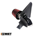 MST cold air intake for the Audi B8.5 1.8/2.0 TFSI: black heat shield, red cone filter and black silicone hose - MST Performance Thumbnail