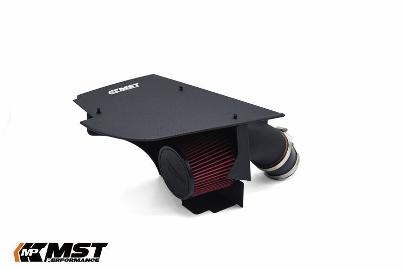 MST cold air intake for the BMW 540i G30 B58 with heat shield cover and red cone filter - MST Performance