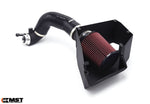MST V2 cold air intake with the box lid off, showing the red cone filter and black silicone intake pipe - MST Performance Thumbnail