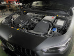 MST cold air intake installed in a Mercedes-Benz engine bay, front view (product illustration) - MST Performance Thumbnail