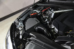 MST heat shield cover and intake pipe installed in an Audi A4 B9 engine bay, viewed from the front - MST Performance Thumbnail