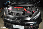 MST covered cold air intake with red pipe fitted in a black Toyota GR Yaris engine bay - MST Performance Thumbnail