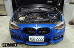 Blue BMW M135i F20 with bonnet open and the MST N55 intake fitted - MST Performance Thumbnail