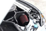 MST 4in cold air intake fitted in a BMW G-series B58 engine bay, red filter in the open heat shield - MST Performance Thumbnail