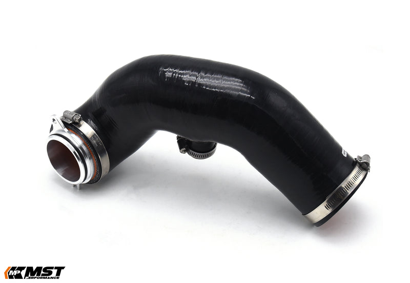 MST silicone turbo inlet hose for the EA888 Evo4 with machined turbo adapter and clamps - MST Performance