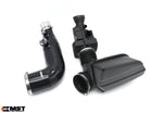 MST silicone turbo inlet pipe beside the factory BMW B48 airbox and plastic inlet pipe - MST Performance Thumbnail