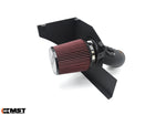 MST cold air intake for the BMW B58 F-series: heat shield, red cone filter and black 3.5in tube - MST Performance Thumbnail
