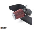 MST B48 F-series intake with the cover off, showing the red cone filter inside the heat shield - MST Performance Thumbnail