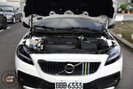 White Volvo V40 front view with bonnet open and the MST cold air intake fitted - MST Performance Thumbnail