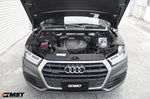 MST cold air intake installed in a grey Audi Q5 FY, front view with the bonnet up - MST Performance Thumbnail