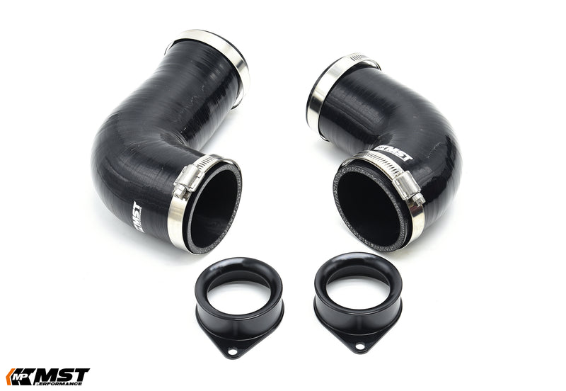 MST Mercedes-AMG C43 V2 silicone turbo inlet pipes with clamps and two adapters - MST Performance