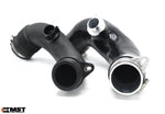 MST N55 V2 inlet pipe and factory pipe, larger billet flange opening compared - MST Performance Thumbnail