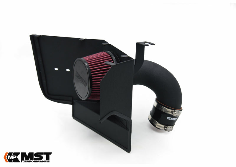 MST X3 / X4 B48 cold air intake with red cone filter in the heat shield - MST Performance