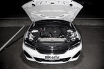 MST cold air intake fitted in a white BMW G20 3 Series, front view with the bonnet up - MST Performance Thumbnail