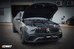 Matte black Mercedes-Benz GLC Coupe front view, bonnet open, MST intake fitted - MST Performance Thumbnail
