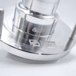 Suspension Secrets rear top mount, close-up of the housing base and engraved logo - Suspension Secrets Thumbnail