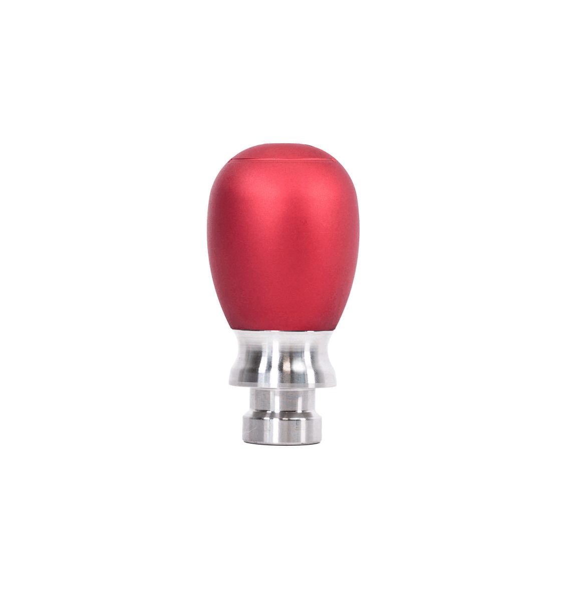 PRL red aluminium shift knob with stainless collar