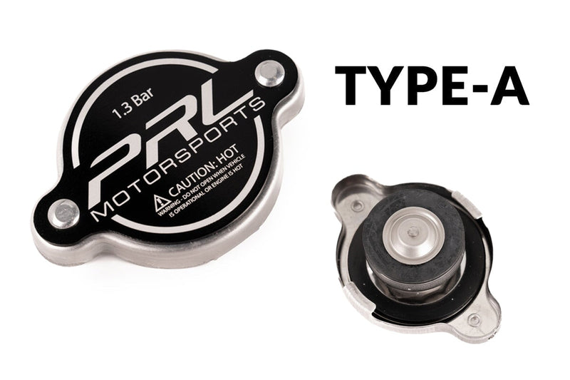PRL 1.3 bar Type-A radiator cap - top and underside - PRL Motorsports