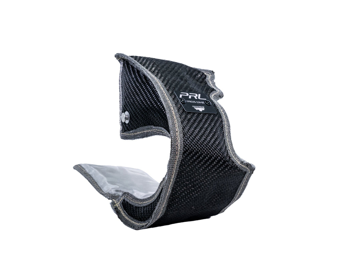 PTP Black Lava turbo blanket with PRL logo - angled view
