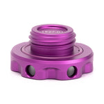 ACUITY Podium oil cap, Honda engines, satin purple – side view of the thread and o-ring - Acuity Thumbnail