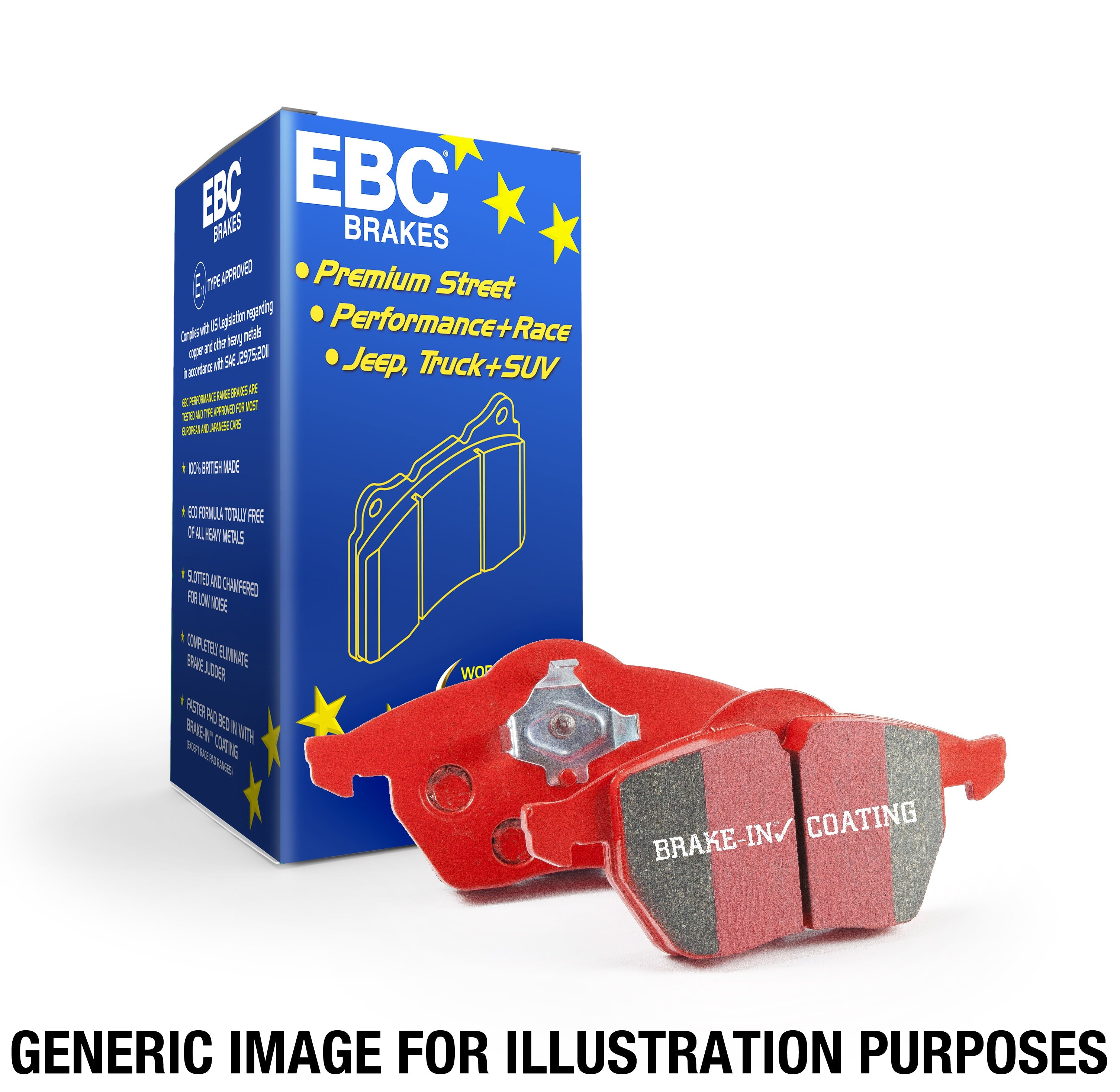 EBC Redstuff Front Ceramic Brake Pads – Audi RS4, RS5, RS6, R8 - Chicane Australia