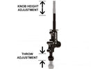 COBB 6-speed double adjustable short throw shifter – knob height and throw adjustment diagram - Cobb Tuning Thumbnail