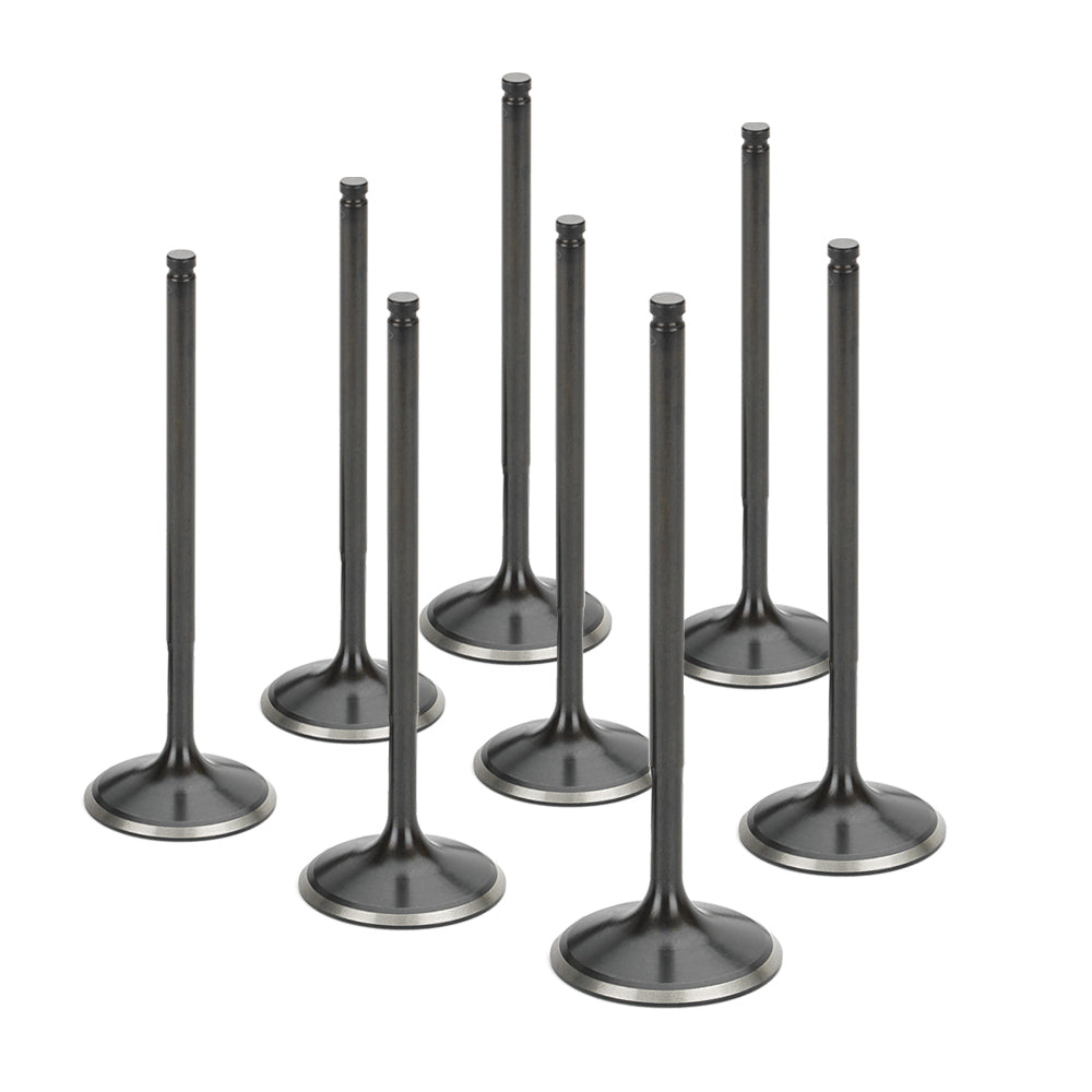 Supertech Black Nitrided Intake Valve Set of 8 - Mitsubishi 4G63 - +1mm Oversize