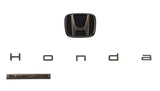Honda Access Black Emblem Set - Super-ONE (JG6) - Black Chrome