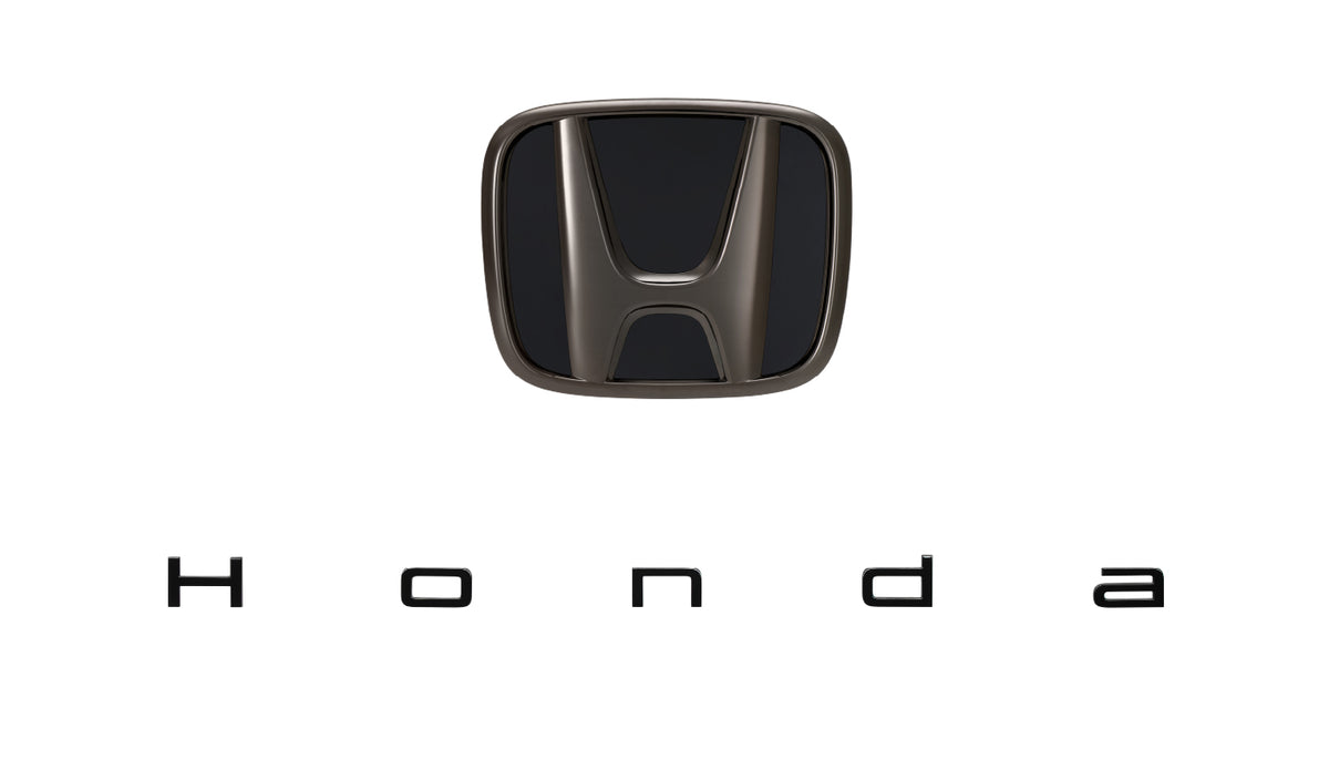Honda Access black chrome H mark and Berlina Black Honda emblem