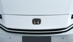 Black chrome H mark fitted to the front of a white Honda Prelude BF1 - Honda - Genuine Thumbnail