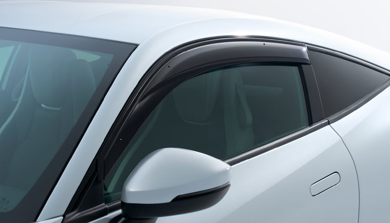 Honda Access door visor fitted above the driver's window of a white Honda Prelude BF1 - Honda - Genuine