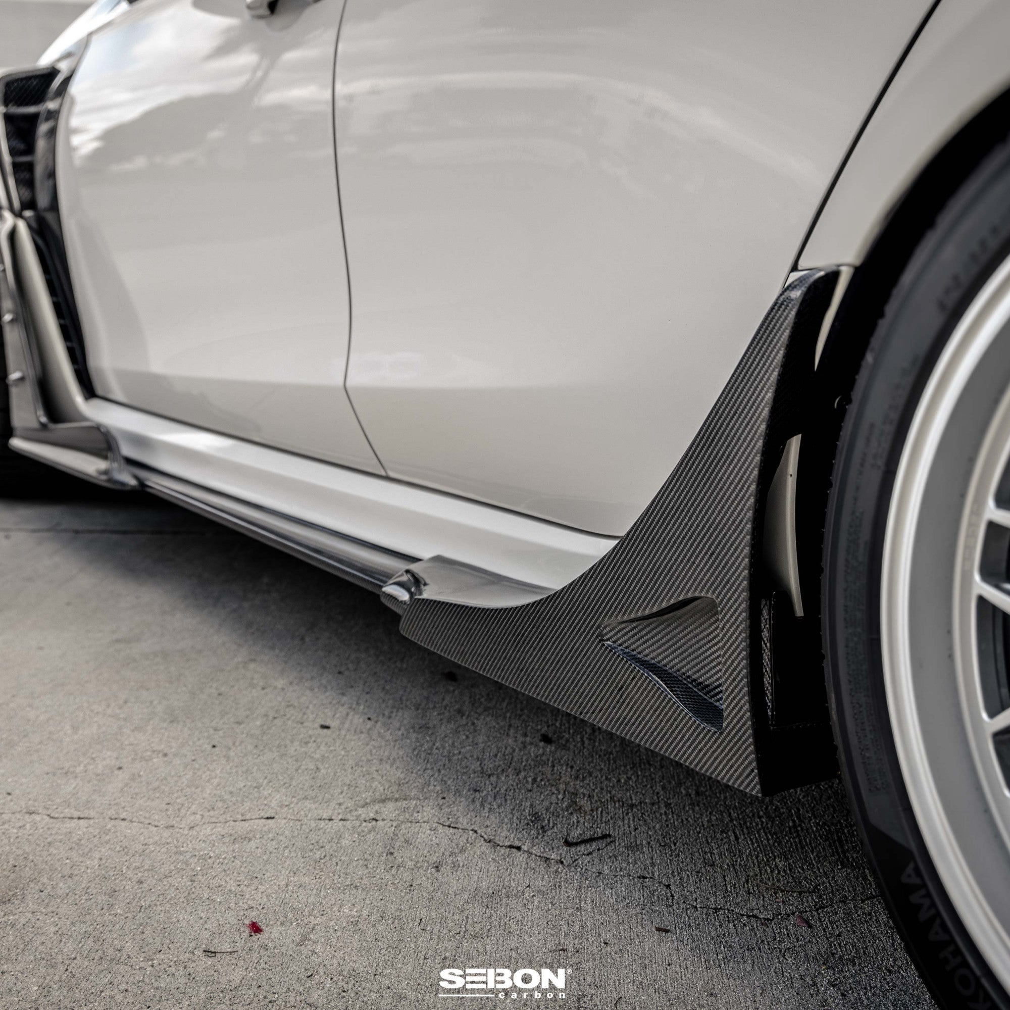 Seibon MB-Style Carbon Fibre Rear Side Skirt Extensions – Honda Civic Type R (FL5) 2023+