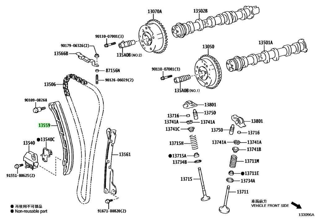 Toyota Genuine Slipper Chain Tensioner - GR Yaris (GXPA16) / GR Corolla (GZEA14H) - G16E-GTS