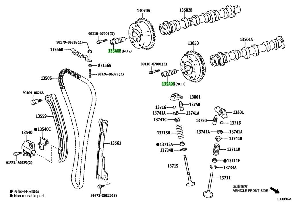 Toyota Genuine Camshaft Timing Valve Assembly Intake Side - GR Yaris (GXPA16) / GR Corolla (GZEA14H) - G16E-GTS