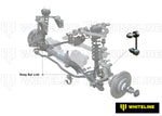 Front suspension diagram showing where the sway bar link fits (product illustration) - Whiteline Thumbnail
